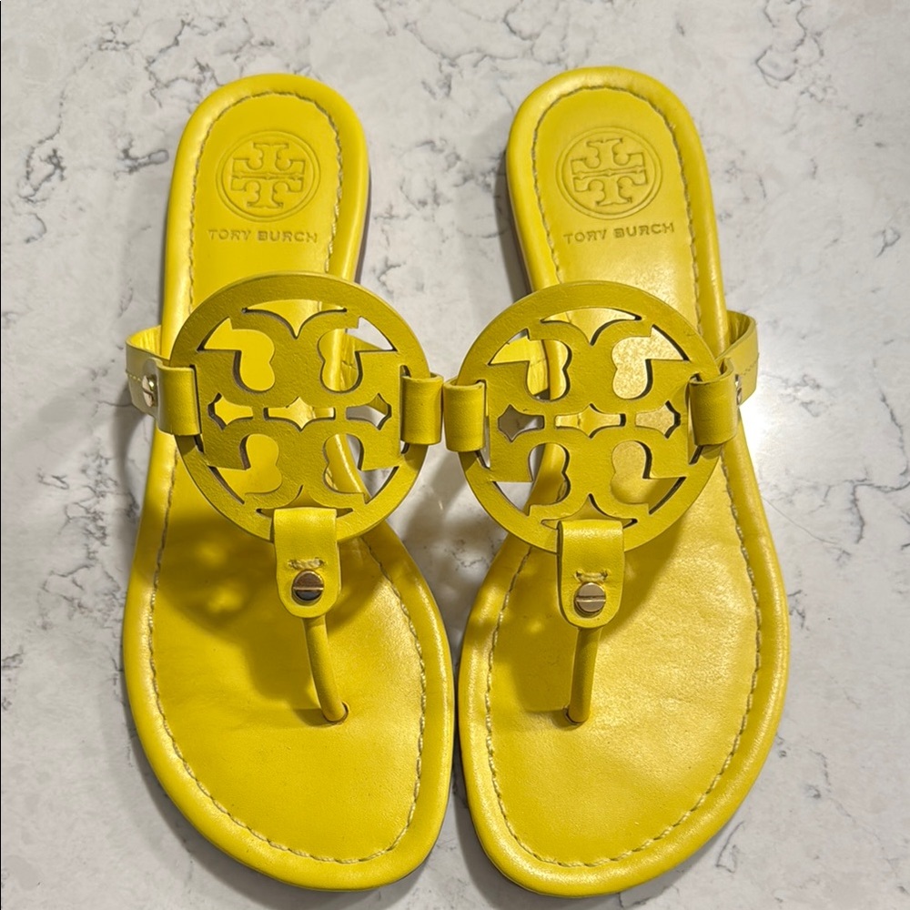 Tory Burch Vibrant Yellow Thong Sandals